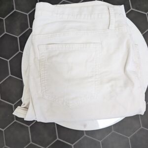 gap cordoroy white leggings